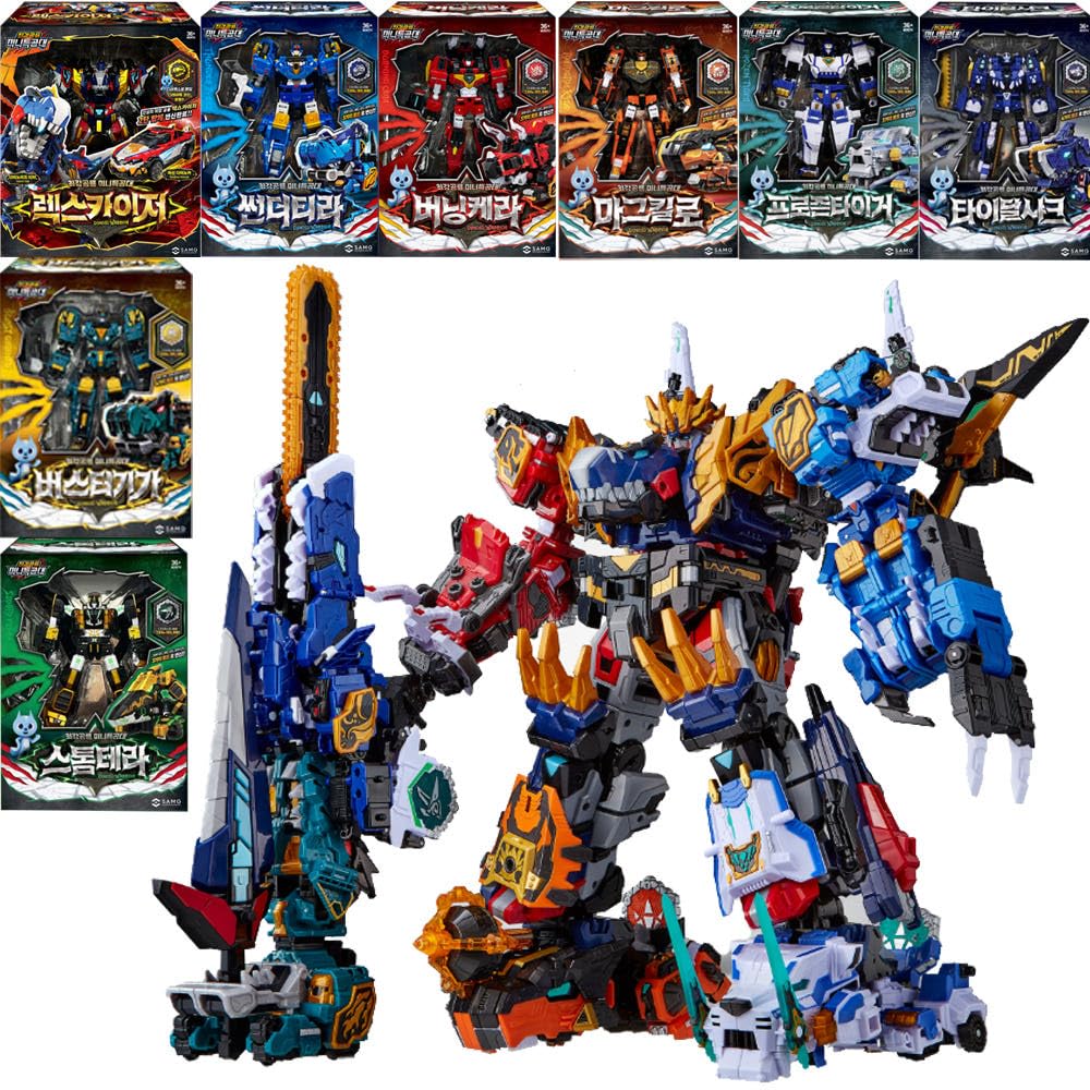 Amazon.co.jp: ミニフォース ダイノイド 7体合体ロボ グレートレックス